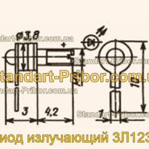 3Л123А диод излучающий  - фотография 1.