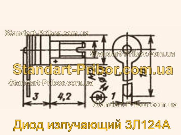 3Л124А диод излучающий  - фотография 1.