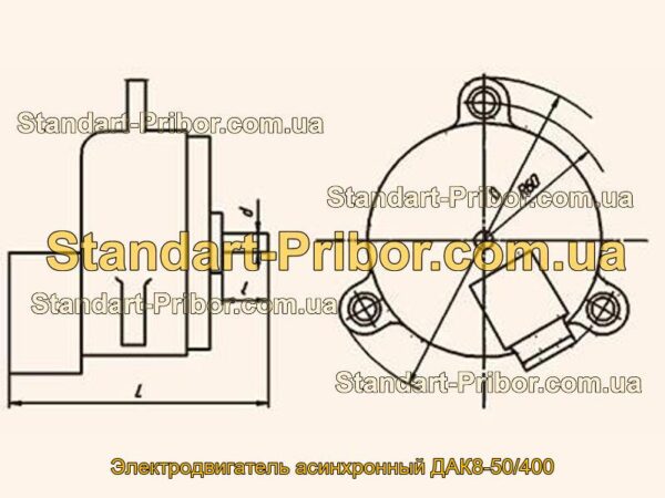 ДАК8-50/400 электродвигатель асинхронный  - фотография 1.