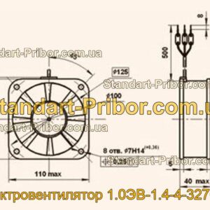 1.0ЭВ-1.4-4-3270 У4 электровентилятор  - фотография 1.