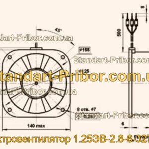1.25ЭВ-2.8-6-3270 Т4 электровентилятор  - фотография 1.
