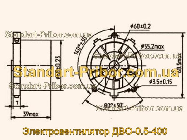 ДВО-0.5-400 электровентилятор  - фотография 1.