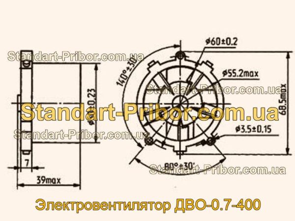 ДВО-0.7-400 электровентилятор  - фотография 1.