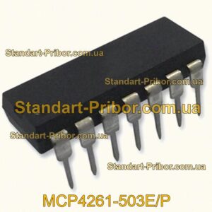 MCP4261-503E/P потенциометр  - фотография 1.