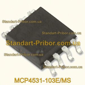 MCP4531-103E/MS потенциометр  - фотография 1.