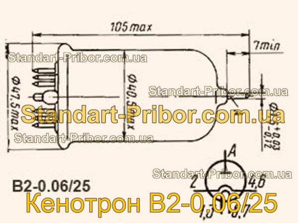 В2-0.06/25 кенотрон  - фотография 1.