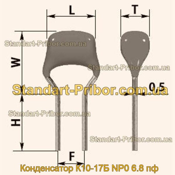 К10-17Б NP0 6.8 пф конденсатор  - фотография 1.