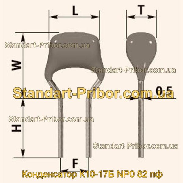 К10-17Б NP0 82 пф конденсатор  - фотография 1.